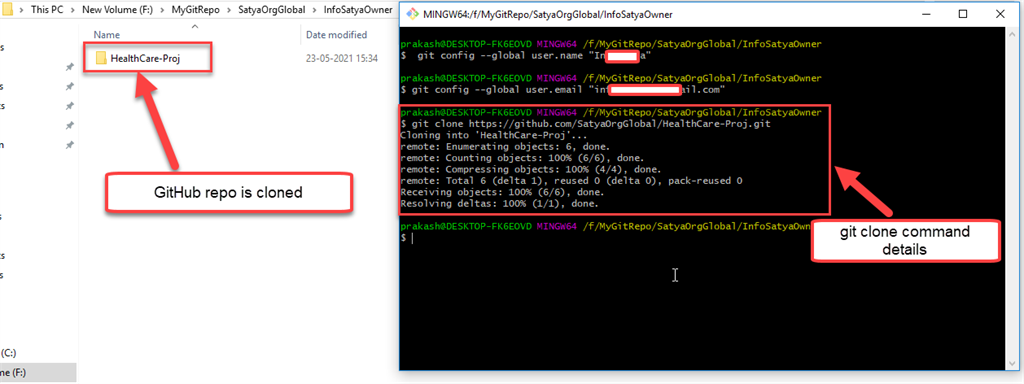 Managing Files On GitHub Using Git Bash 📥📤 In Real-Time Scenario - Owner Uploads Project In GitHub Repo